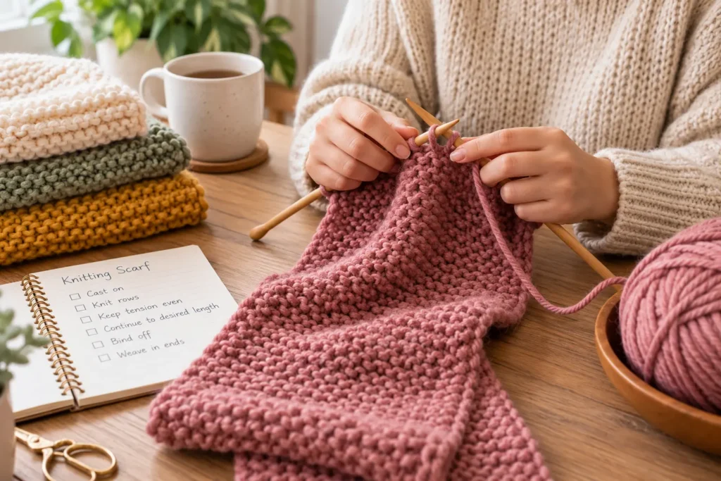 15 Free Scarf Knitting Patterns for Beginners - Knitona